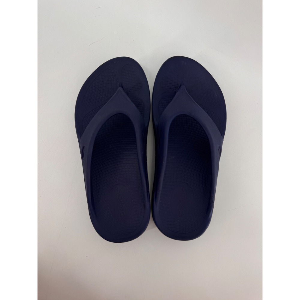 OOFOS OOriginal Sandal Women Size 6 Navy Blue Recovery Flip Flops - Picture 7 of 10
